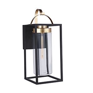 Neo One Light Outdoor Wall Mount in Midnight   Satin Brass by Craftmade