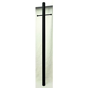 Pad Mounts, Posts 84" Fluted Direct Burial Photocell Post in Textured Black by Craftmade