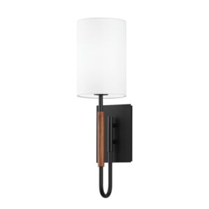 Cosmo One Light Wall Sconce in Soft Black by Troy Lighting