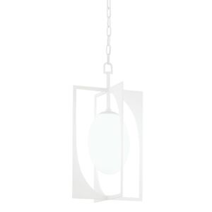 Enzo  Lantern in Gesso White by Troy Lighting