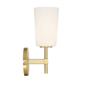 Colton 1-Light Wall Sconce in Aged Brass