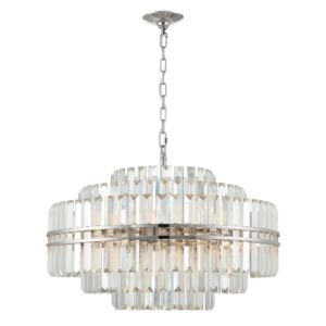 Hayes 16 Light Chandelier in Polished Nickel by Crystorama