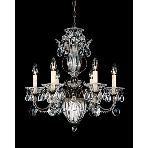 Bagatelle Seven Light Chandelier in Gold by Schonbek