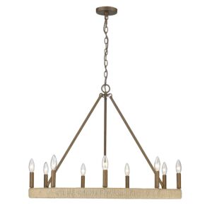 Yates 9-Light Chandelier in Burnished Chestnut