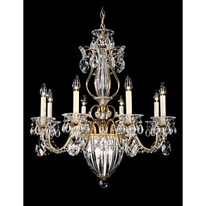 Bagatelle 11 Light Chandelier in Gold by Schonbek