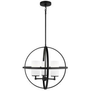 Alturas  Chandelier in Midnight Black by Generation Lighting.