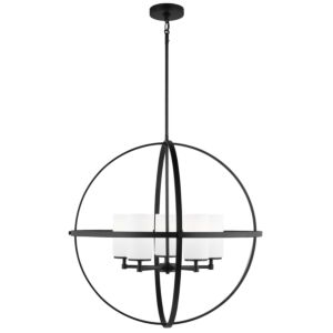 Alturas  Chandelier in Midnight Black by Generation Lighting.