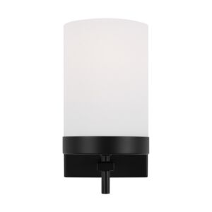 Zire One Light Wall   Bath Sconce in Midnight Black by Visual Comfort Studio