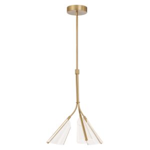 Mulberry LED Pendant in Brushed GoldLight Guide by Kuzco Lighting