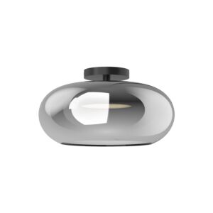 Trinity LED SemiFlush Mount in BlackChrome by Kuzco Lighting