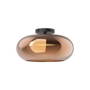 Trinity LED SemiFlush Mount in BlackCopper by Kuzco Lighting