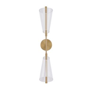 Mulberry LED Wall Sconce in Brushed GoldLight Guide by Kuzco Lighting