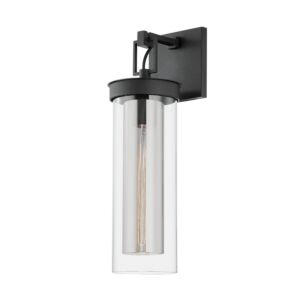 Pira One Light Wall Sconce in Textured Black by Troy Lighting