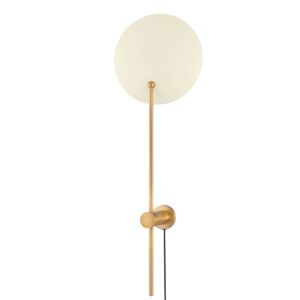 Leif One Light Wall Sconce in Patina Brass And Soft Sand by Troy Lighting