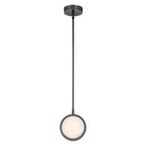 Blanco LED Pendant in Urban Bronze with Alabaster