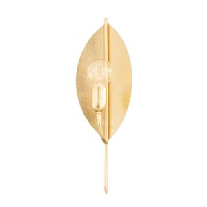 Lorelei One Light Wall Sconce in Vintage Gold Leaf by Mitzi