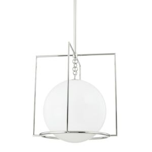 Frankie 1-Light Pendant in Polished Nickel