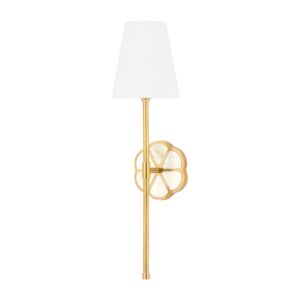 Ramona One Light Wall Sconce in Aged Brass by Mitzi