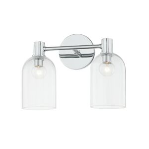 Paisley Two Light Bath and Vanity in Polished Chrome by Mitzi