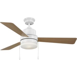 Trevina V 2-Light 52" Hanging Ceiling Fan in Satin White