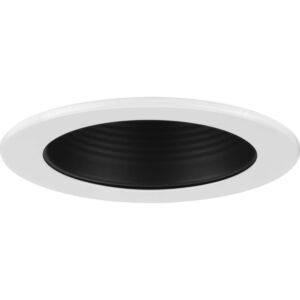 4In Recessed  Step Baffle Trim in Black by Progress Lighting