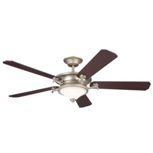 Rise 1-Light 60" Hanging Ceiling Fan in Brushed Nickel