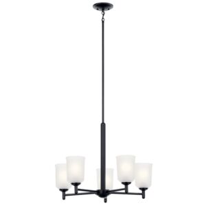 Shailene Five Light Chandelier in Black by Kichler