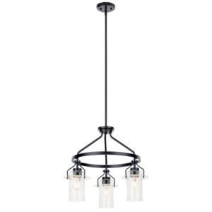 Everett 3-Light Chandelier in Black