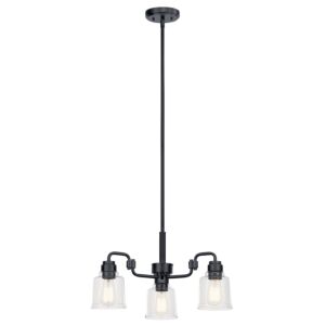 Aivian 3-Light Chandelier in Black