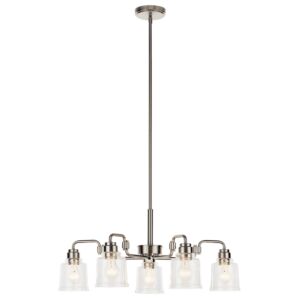 Aivian Five Light Chandelier in Nickel Textured by Kichler