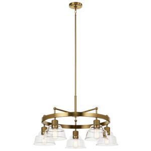 Eastmont 5-Light Chandelier in Brushed Brass