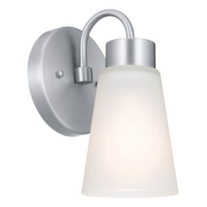 Erma 1-Light Wall Sconce in Brushed Nickel