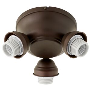 Salon 3-Light LED Fan Light Kit in Oiled Bronze