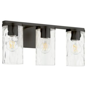 Steinway Three Light Vanity in Matte Black by Quorum International