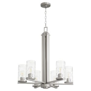 Steinway 6-Light Chandelier in Satin Nickel