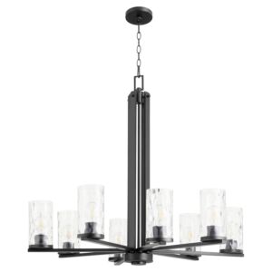 Steinway 8-Light Chandelier in Matte Black