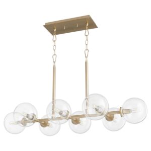 Rovi 8-Light Chandelier in Aged Brass