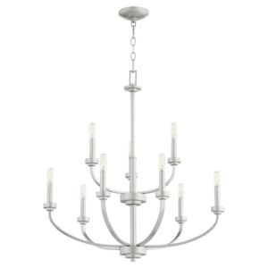 Reyes 9-Light Chandelier in Classic Nickel