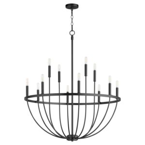 Tribute 12-Light Chandelier in Matte Black