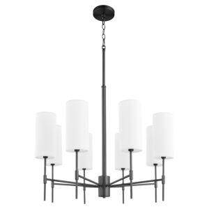 Hamilton 8-Light Chandelier in Matte Black