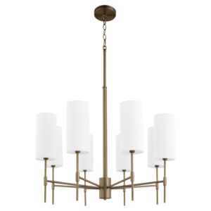 Hamilton 8-Light Chandelier in Dark Brass