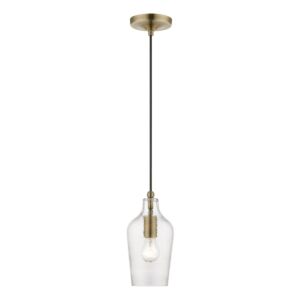 Avery 1-Light Mini Pendant in Antique Brass