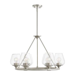 Willow 6-Light Chandelier in Brushed Nickel