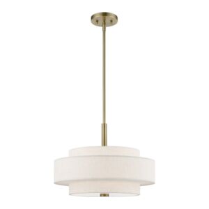 Monroe 4-Light Chandelier in Antique Brass