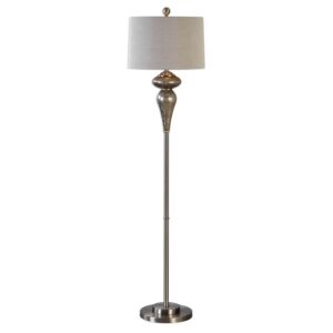 Vercana Floor Lamp,Set Of  in Brushed Nickel by Uttermost