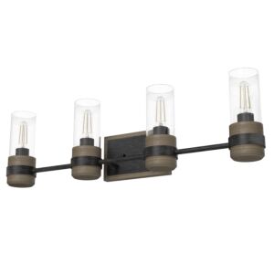 Hunter River Mill 4-Light Bathroom Vanity Light in Rustic Iron