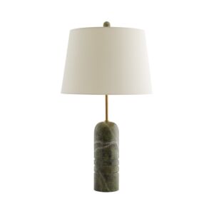 Mendoza One Light Table Lamp in Jungle MarbleAntique Brass by Arteriors