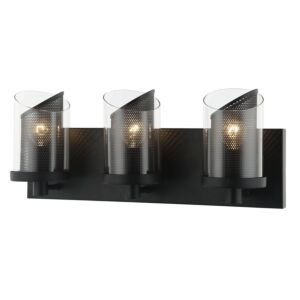 So Inclined Three Light Bath in Black by Varaluz