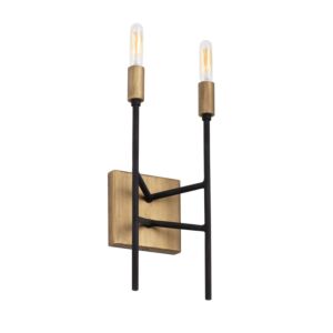 Bodie Two Light Wall Sconce in Havana GoldCarbon by Varaluz