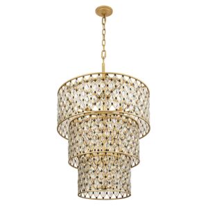 Windsor 13 Light Chandelier in French GoldMatte Black by Varaluz